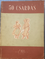 50 csárdás 1957 énekre és zongorára 1957