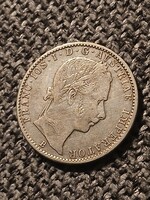 1860 B Körmöcbánya ezüst 1/4 florin gulden forint FERENC JÓZSEF RITKA ! (JGA)