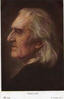 Képeslap: Liszt Ferenc.