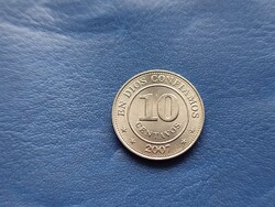 NICARAGUA 10 CENTAVOS 2007 UNC! RITKA!