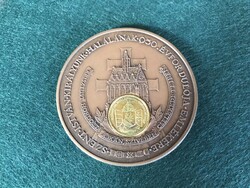 1988-1991.Szent Jobb országjárása-Szent István halálának 950. évfordulójára nagyalakú bronz