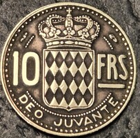 Monaco 10 frank, 1951.