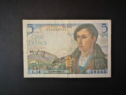 Franciaország 5 Francs 1943 VF