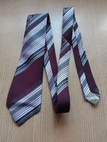 ! bordó -ezüst mintás nyakkendő - 136 cm bulira vagy bármire - 827