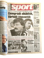 2001 szeptember 12  /  nemzeti SPORT  /  SZÜLETÉSNAPRA!? Eredeti, régi újság :-) Ssz.:  18857