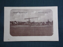 Képeslap,Baranyaszentlőrinc,Szentlőrinc,Szentlőrinci gulya,Vasúti vendéglő kiadás,1912-  ,barna,