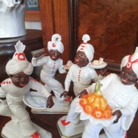 ROSENTHAL 4 DB-os H.MEISEL TERVEZTE EXTRA " Moor..."porcelán figura!