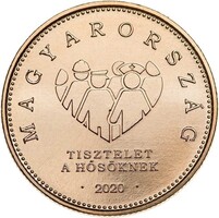 20 Forint Tisztelet a Hősöknek 2020 MNB Rolniból Kapszulában UNC