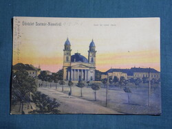 Képeslap,Románia,Szatmárnémeti,Satu Mare,Deák tér keleti része,Reizer János Szatmár kiadás ,1907-