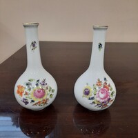 Herendi BHR mintás porcelán ibolya váza