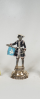 Ezüst miniatűr katona figura (11.) - 1756-os katona figura