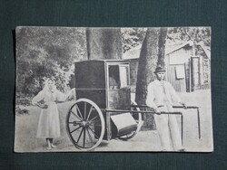 Képeslap,Szlovákia,Pöstyén,Piešťany,Infanterist,gyaloghintó,Lampl Gyula kiadás Pöstyén , 1914-