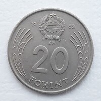 20 Forint 1989 érme, fémpénz - Magyarország 20 Forint 1989 pénzérme
