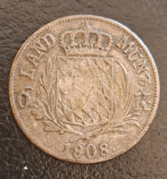 1808.  Bajor Királyság I. Miksa, 6 krajcár billon (1790)
