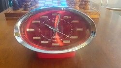 Retro Japan ébresztős asztali óra Rhythm alarm clock 51143 Space age
