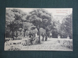 Képeslap,Székesfehérvár,Zichy liget, KIOSZK terasz részlet,1907-