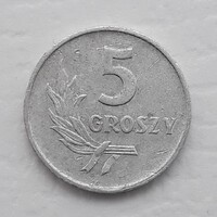 5 Groszy 1958 érme, alumínium fémpénz - Lengyelország 5 Groszy 1958 pénzérme