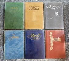 11 db könyv a Helikon Kiadó Nevek sorozatából (Éva,Ferenc,Zsuzsanna,Péter,Pál,István,Mária stb)
