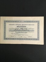 Csengeri Népbank Részvénytársaság Részvény 1910.