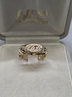 Régi D.A. monogramos 14 K arany gyűrű 0,98 g