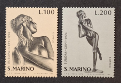 1974. SAN MARINO - EURÓPA bélyeg sor - postatiszta  (V-511.)
