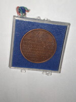 SZEGED , ÁRVIZ ÉMLÉK ÉRME , PLAKETT . BRONZ