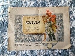 Oklevél , Kossuth szocialista brigád részére .