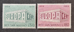 1969. SAN MARINO - EURÓPA bélyeg sor - postatiszta  (V-507.)