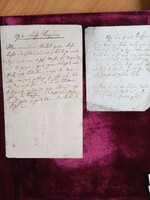 D205322  Két német nyelvű apró levél -  kb 1700-as évek vége 1800-as évek eleje