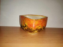 Mihály Béla kerámia ikebana váza (z)