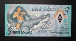Cook-Szigetek 3 Dollars 2021 Unc