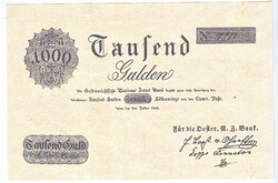 Ausztria 1000 Osztrák-Magyar gulden1816 REPLIKA  UNC