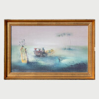 Várkonyi János: Tél. Olaj, 40x64