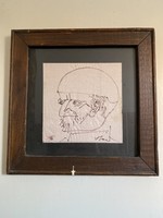 Szász Endre ( 1926 - 2003 ) - Férfi portré .