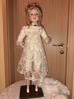 80 cm, Sorszámos  Porcelànbaba