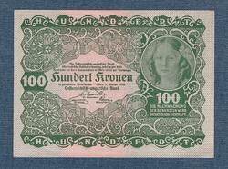 100 Korona 1922 aUNC-UNC