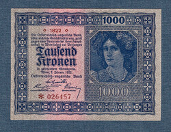1000 Korona 1922 (vízjel nélküli változat! )