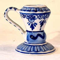 Elesva holland kobaltkék porcelán gyertyatartó - Model 445 (M=6, D=6) (80.)