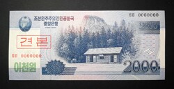 Észak-Korea 2000 Won 2009 UNC