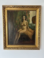 Péter Szüle Sitting Nude