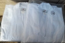 New, unused karate uniforms, 5 pieces, size 130