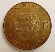 Magyarország Kossuth 5 Forint 1947