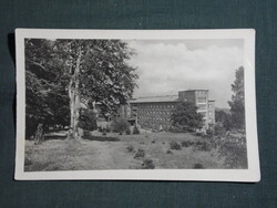 Képeslap,Galyatető,SZOT,SZTK gyógyüdülő,Nagyszálló,park látkép,részlet, 1957-