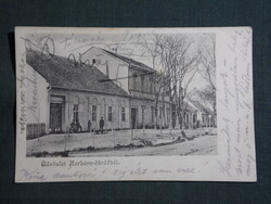 Képeslap,Harkány ,Főutca,Kossuth Lajos utca részlet,Feiler Mariska kiadás Siklós,1900-