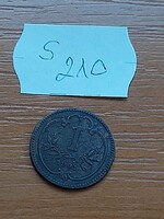 AUSZTRIA 1 HELLER 1901 BRONZ  S210