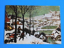 Képeslap / Művészlap - Bruegel: Vadászok a hóban /1565/