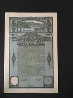 Budapest Székesfőváros Kötelezvény 5000 Korona 1920.