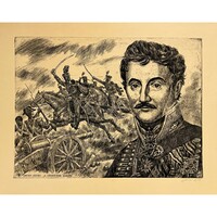 Gönczi Béla (1934- ) Simonyi József „A legvitézebb huszár”, 1987 /számlát adunk hozzá/