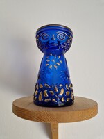 Walther Glas kobaltkék váza