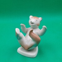 Kőbányai/ Drasche porcelán medve figura